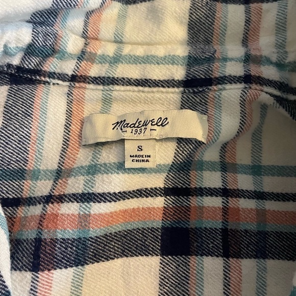 Madewell Womens Plaid Button Up - Picture 2 of 6